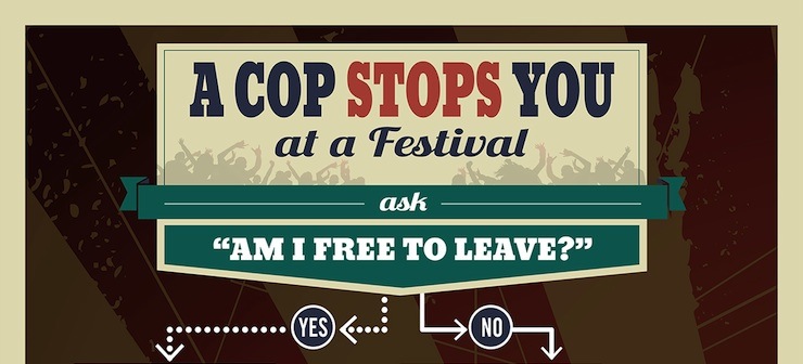 A Cop Stops You At A Festival Infographic